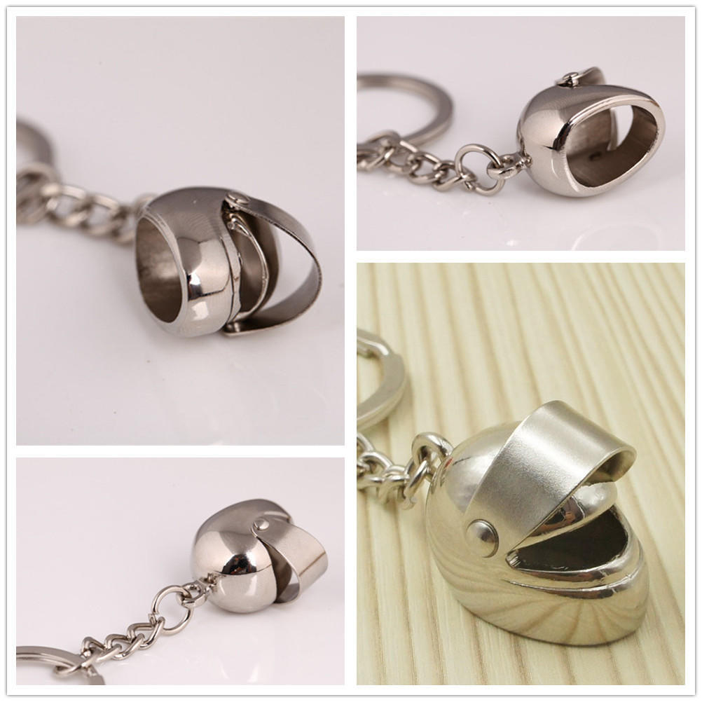 1pcs Creative Motorcycle Helmet Key Chain Ring Keychain Keyring Key Fob