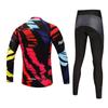 Riding Bicycle Jerseys Cycling Clothing Set Men/Women Colorful Long Sleeve Bicycle Clothes Suit