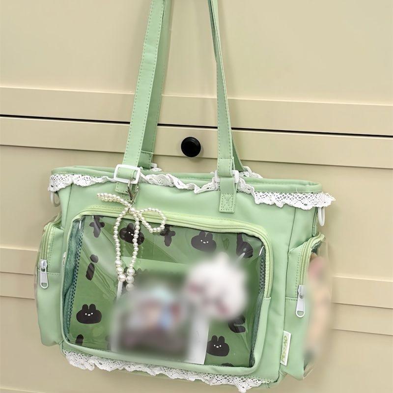 Сумка для хранения Baji в японском стиле, сумка Ita Bag большой вместимости, милая сумка-тоут Y2k, прозрачный набор для демонстрации периферийных устройств в стиле аниме и айдолов.