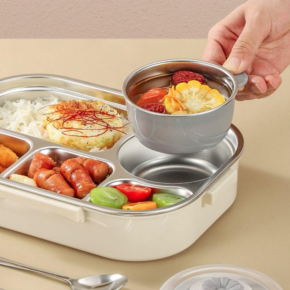 304 Stainless Steel Lunch Container Large Capacity Food Container Office