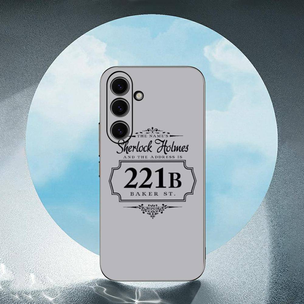 221B Шерлок Холмс Для Samsung Galaxy S23 S24 S25 Ultra S22 Plus S21 Черный Мягкий Чехол Водонепроницаемый Мягкий Чехол