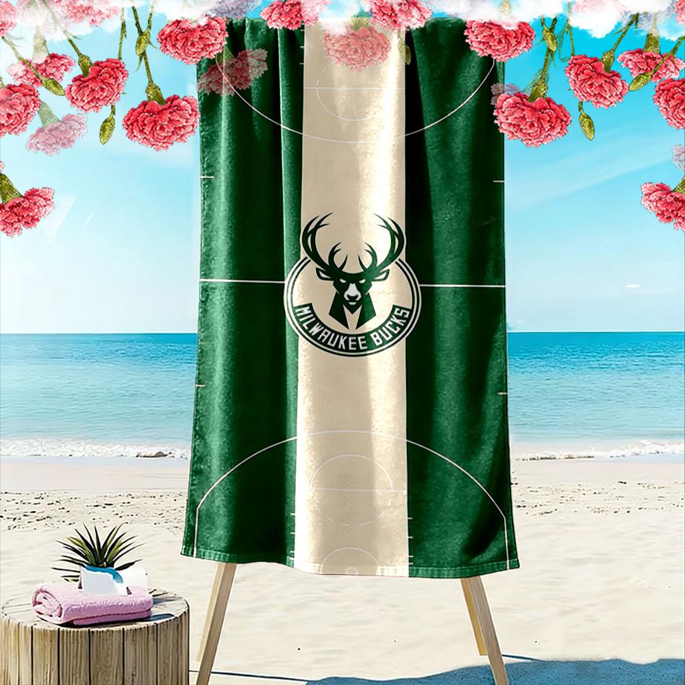 Majestic deer court vibes Print beach towel, quick drying, suitable for travel, outdoor sports, jogging, the beach and swimming, gift