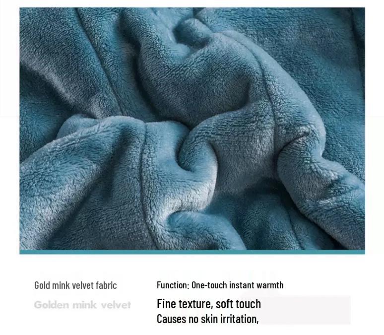 Cozy Three-Layer Flannel and Sherpa Blanket for Autumn and Winter