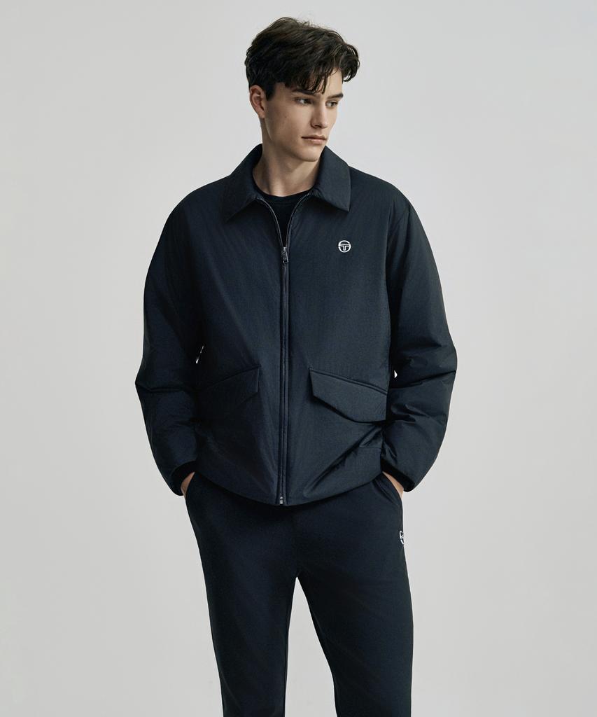 Sergio Tacchini M Cushlight Ультралегкая стеганая куртка (черный)