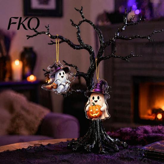 Kids Christmas Countdown Halloween Advent Calendar 2026, 24-Day Box with 2D For Children Flat Hanging Pendant, Spooky Collectible Decor