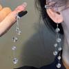 Серьги-кисточки с бусинами в виде цветов для женщин, прозрачные бусины, длинные свисающие серьги, легкие серьги-подвески для отпуска, повседневной носки