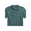 Polo Ralph Lauren SS22 Initial Edition Mesh Brand Logo Однотонная рубашка поло с коротким рукавом Мужские топы Темно-зеленый MNPOKNI1N821690