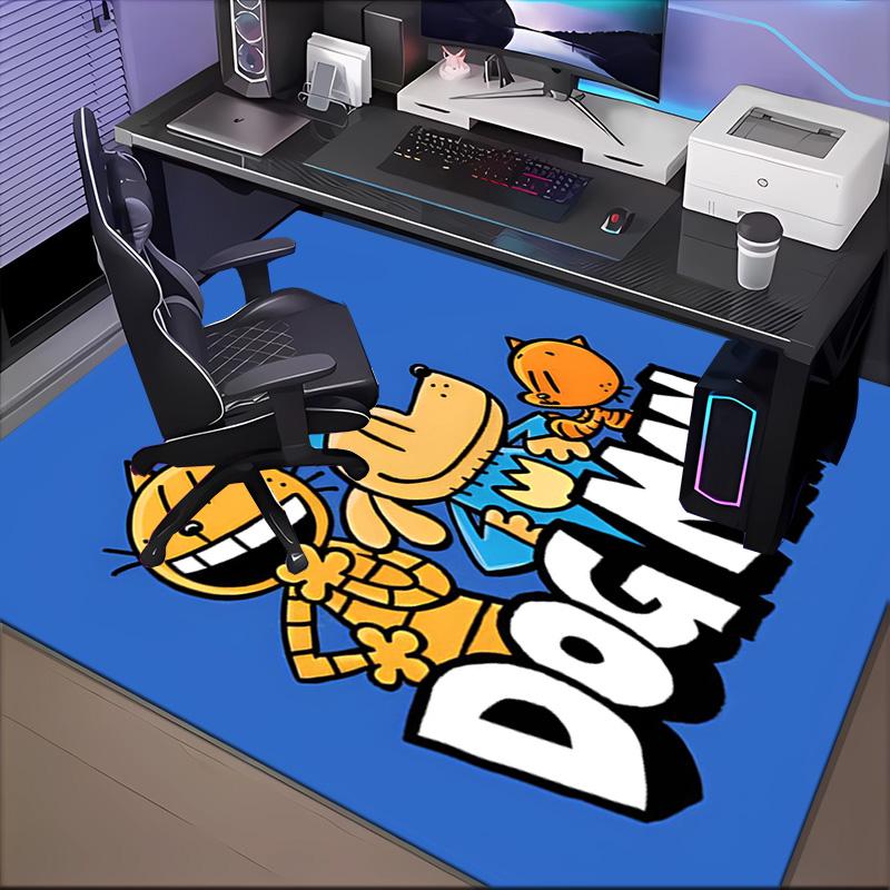 Dog Man And Friends Adventure Rug Office Floor Mat - Machine Washable for Bedroom, bedroom, livingroom, Room Decor Fan Gifts Christmas