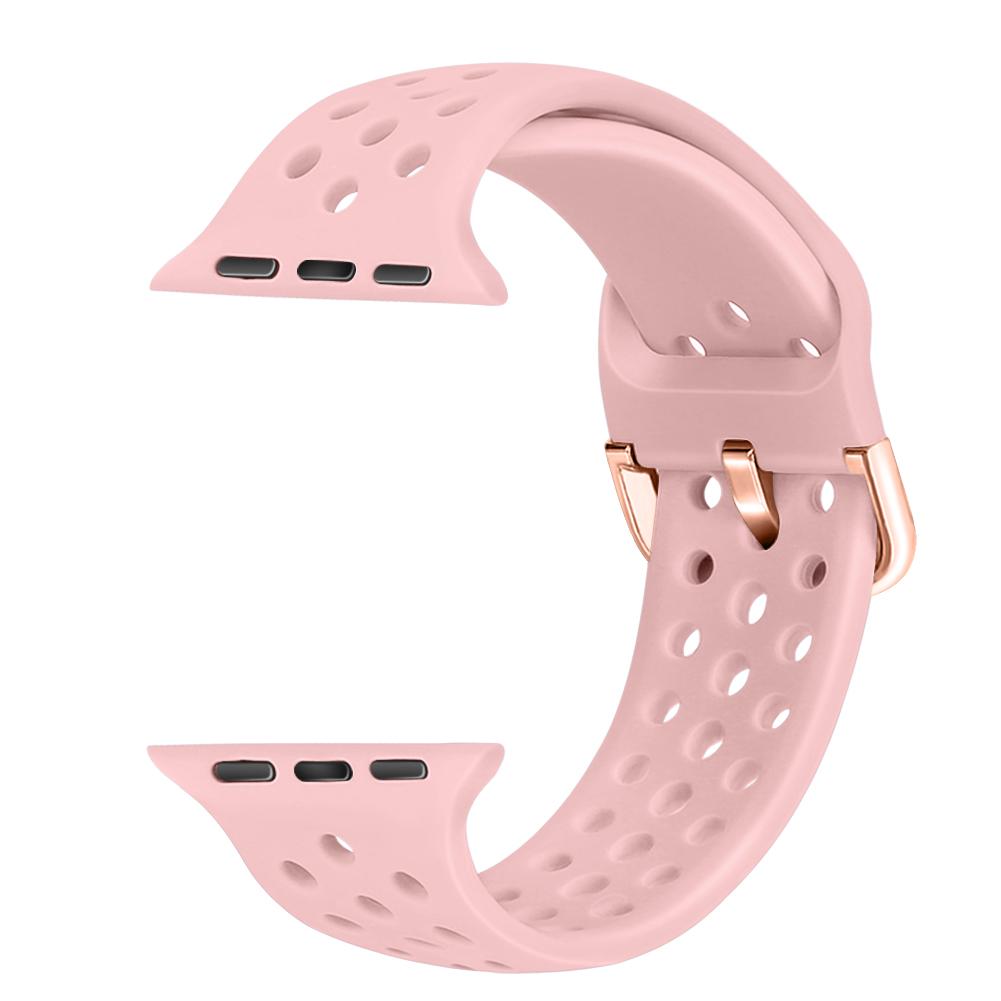 Спортивный силиконовый ремешок для Apple Watch 10 42мм 46мм Band Ultra 2 49мм Браслет IWatch 9 8 7 6 5 4 SE 45мм 44мм 41мм 40мм Ремешок на запястье