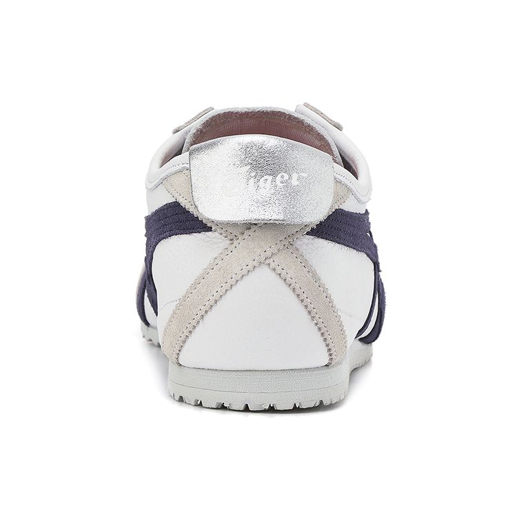 ONITSUKA TIGER Mexico 66 Универсальные Повседневные Нескользящие Низкие Кроссовки Стиль Унисекс Белый Синий 1183B646-100