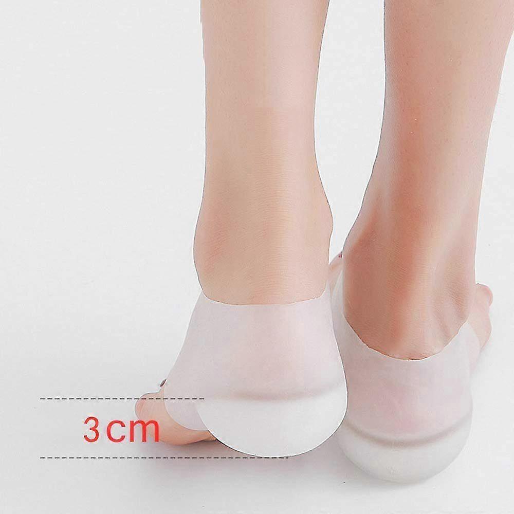 Heel heightening insole Heel spur insole Silicone heel socks Invisible plantar fasciitis cracked heel