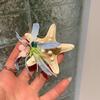 Заколки-краб в форме цветка лилии для женщин и девочек, заколка-краб, заколка-хвост, банные пляжные головные уборы, аксессуары для волос