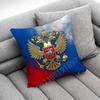 Чехол для наволочки на подушку с изображением паспорта, герба и флага России для подушек 40x40 см, 45x45 см, 50x50 см, 30x30 см, квадратных офисных подушек