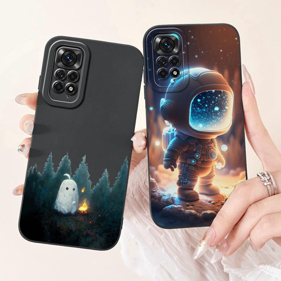 Защитная крышка для объектива для Xiaomi Redmi Note 11 4G / Note 11s 4G / Note11 Pro 4G Милая печать Мягкие силиконовые чехлы для телефона