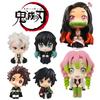 6pcs Q Version Demon Slayer Anime Sitting Ghost Doll Tanjiro Nidouzi Inosuke Zenizu Figure Action Figure Movie Model Toys Doll