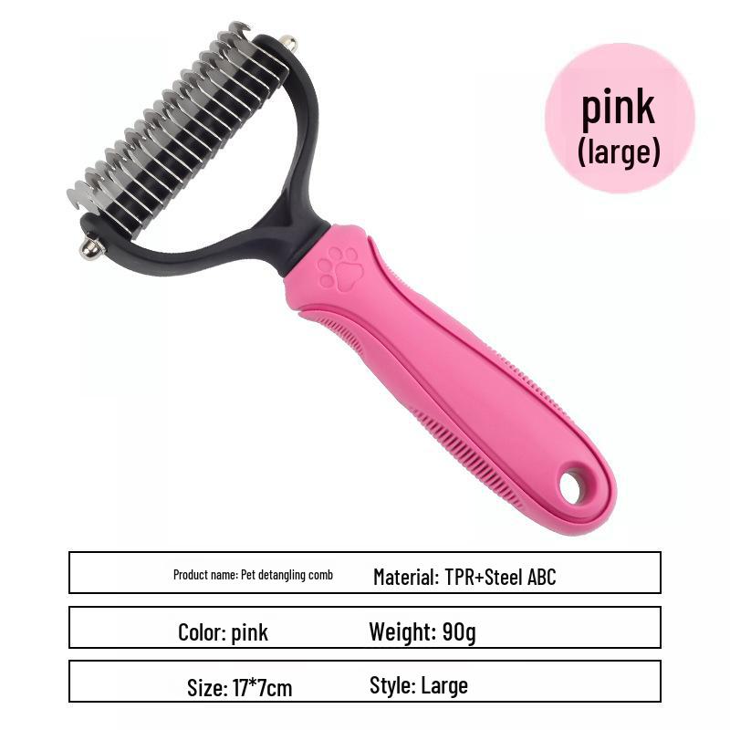 Расческа для распутывания длинношерстных кошек и собак — идеально подходит для удаления выпавшей шерсти