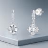 Maison De She Moissanite Earrings Wrap Diamond Clear Drop