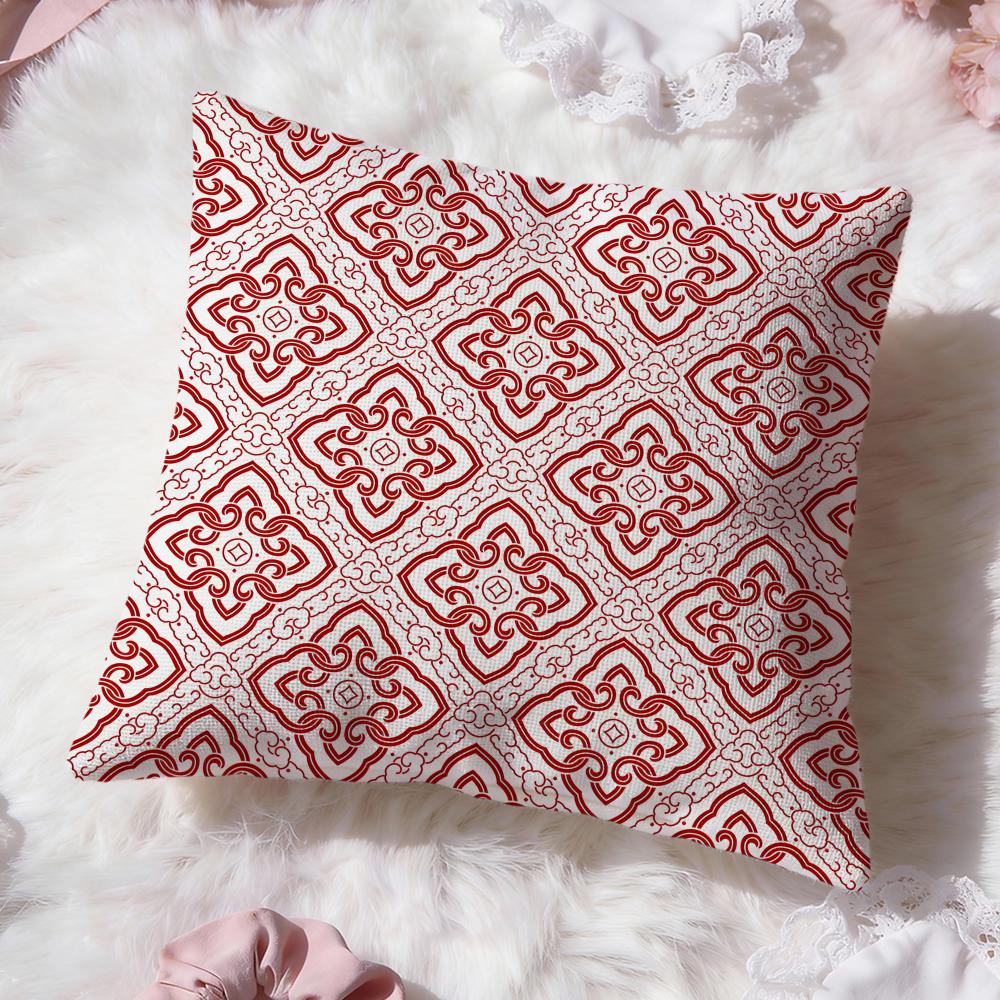 Bohemian pattern Cushion Cover Premium Comfort Reversible Pillow Cove Two in One Design for Any Room Car Interior