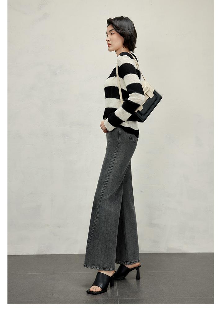Versatile Wide Leg Denim Pants