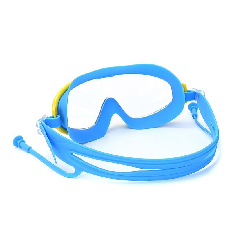 Водонепроницаемые и противозапотевающие детские очки высокой четкости для плавания в большой оправе для мужчин и женщин, профессиональные очки для дайвинга