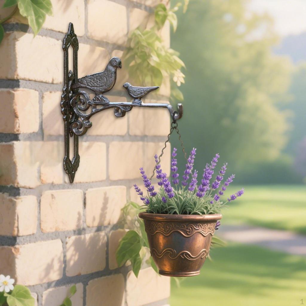 Hanging Flower Pot Plant Hook Wall Mount Bird Feeder Hanger for Fence