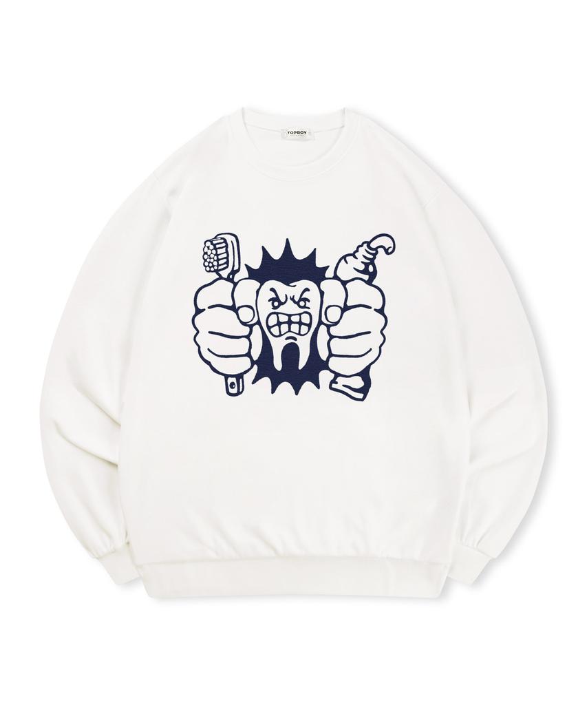 TOPBOY [Non-Fleece Or Fleece] Dentist Printed Sweatshirt (Type A)