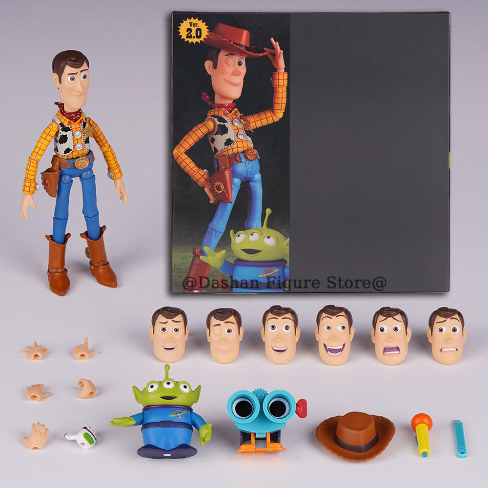 Revoltech Woody Ver 2.0 Action Figure Ko Amazing Yamaguchi Sheriff Woody Figures 17cm PVC Collection Movable Model Toys Gifts