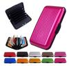 Glossy Multicolored Pocket Wallet Business ID Credit Card Purse Cash Holder Aluminium Alloy
