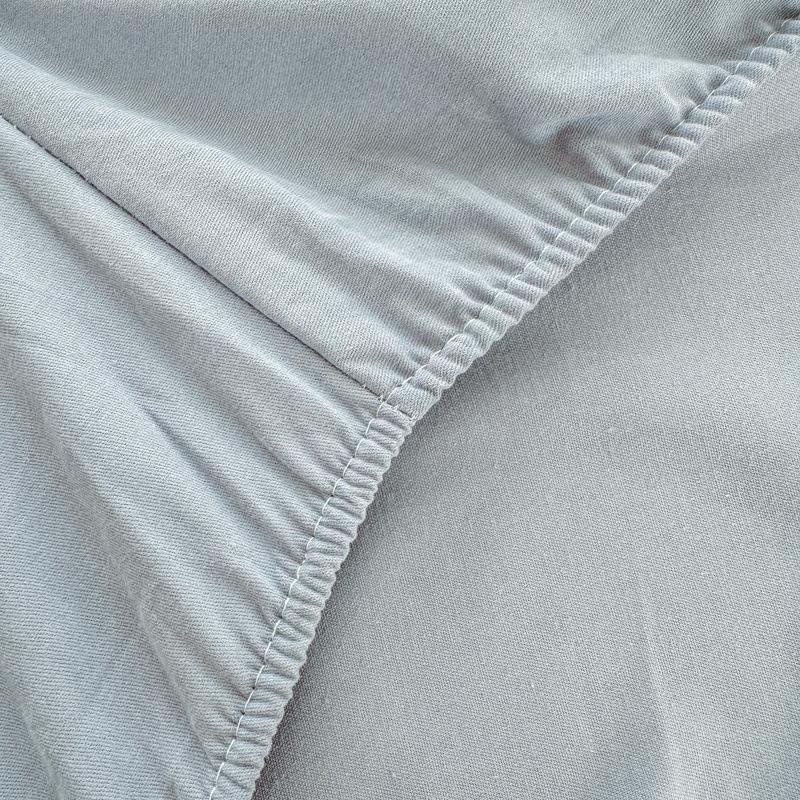 Осень/Зима Толстая Однотонная Хлопковая Фланелевая Простыня на Резинке и Пыльник