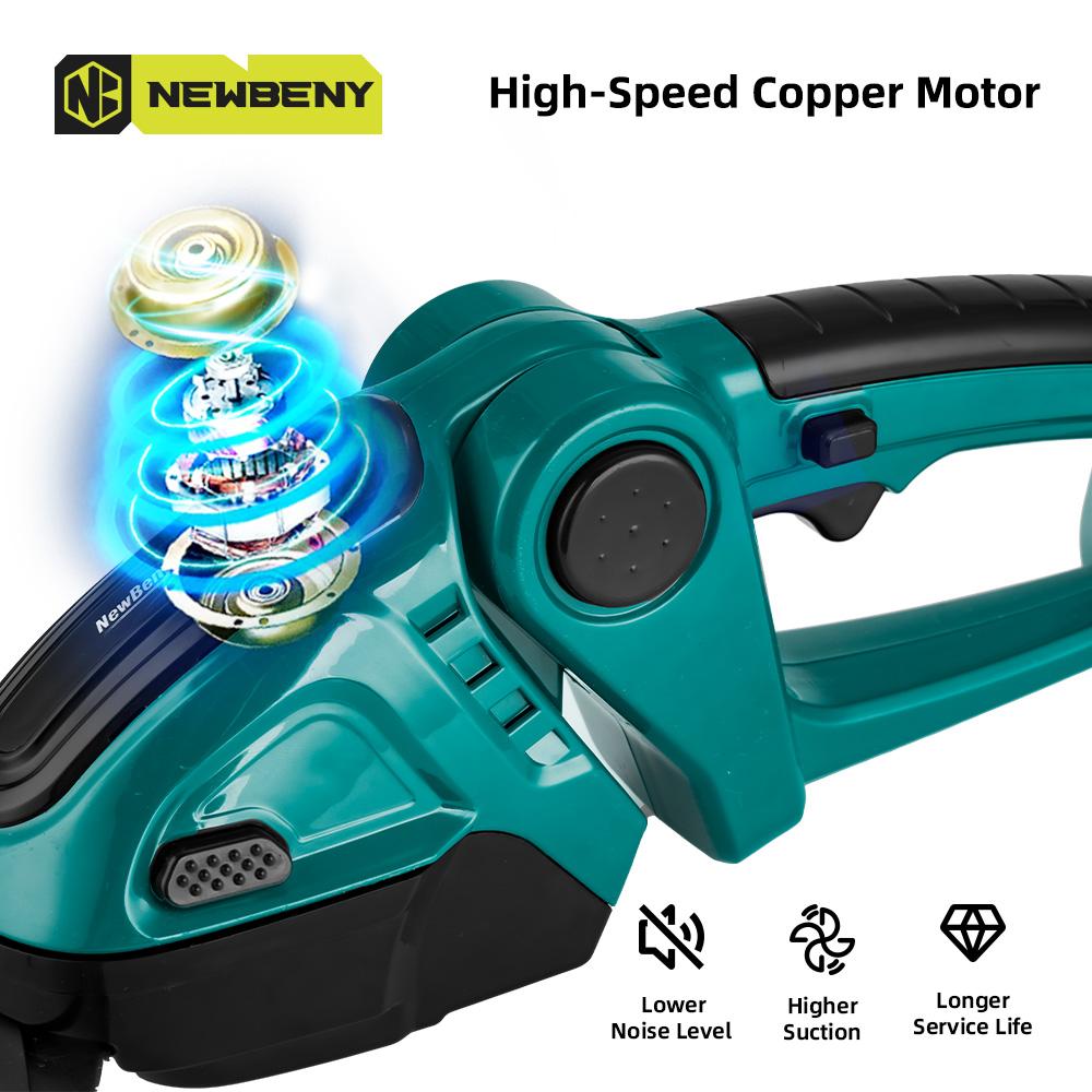 Newbeny Электрический триммер для живой изгороди 2 в 1, беспроводная эффективная бытовая секаторная пила, перезаряжаемые электроинструменты для батареи Makita 18 В