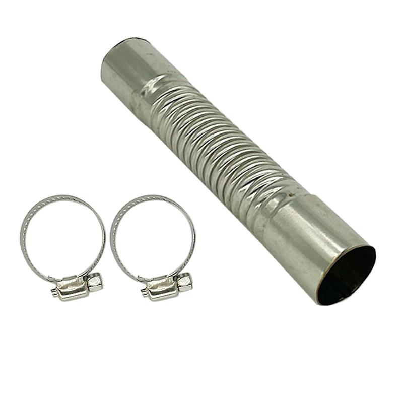 60cm-300cm Air Diesel Parking Heater Stainless Steel Exhaust Pipe Tube Vent Hose Elbow Connector w /Clamps For Car Truck Van