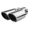 Srasakan Car Muffler Cutter, Straight Type, 2 Openings, 2.5 Inch Diameter, Exhaust Tip, Stainless