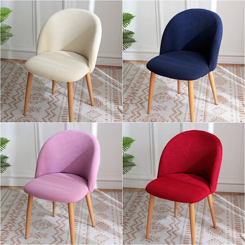 Duckbill Polar Fleece Solid Colors Short Back Bar Chair Cover Duckbill Soft Seat Case Washable Removable Silpcovers Home