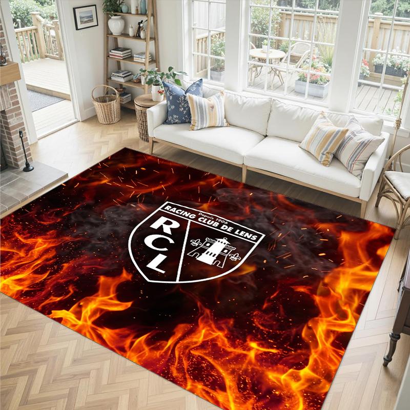 Lens FC Design Crystal Velvet Carpet Cozy Non?Slip Printed Rug For Bedroom Living Room Entrance
