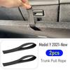 Rear Trunk Rope DrawString For Tesla Model Y 2021-2026 Open Tail Box Cover Handle Pull Strap Car Organizer Accessories Gadgets
