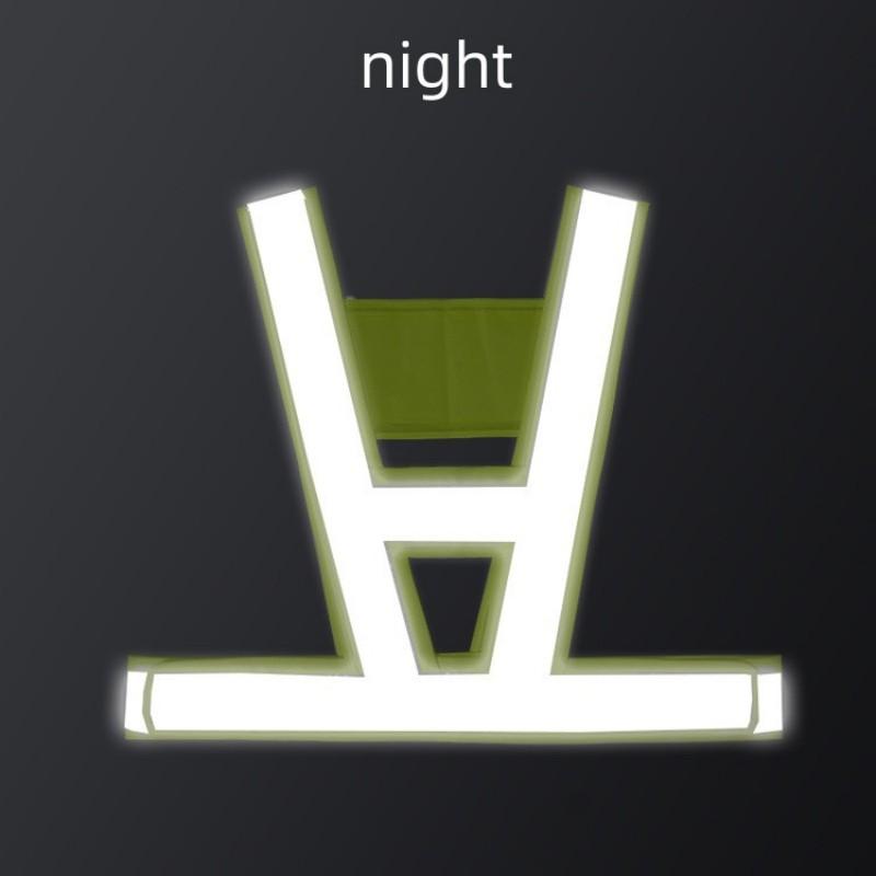 Светоотражающий жилет повышенной видимости для бега и езды на велосипеде в ночное время, предупреждающий жилет