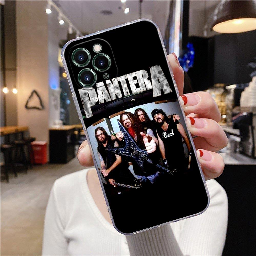 Прозрачный чехол для Apple iPhone 12 11 13 Pro Max mini XS X XR 7 8 Plus SE, чехлы Pantera Dimebag Darrell Guiar Rock Band