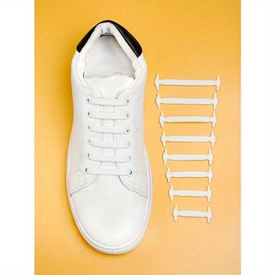 16 шт./набор Силиконовые шнурки без завязывания, Эластичные шнурки, Подходят для кроссовок, повседневной обуви, спортивной обуви, для летней повседневной носки