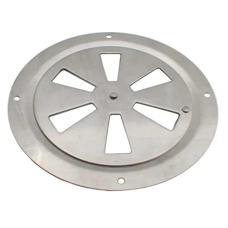2pcs 125mm Air Louver Vent BBQ Grill Smoker Exhaust Kitchen Vent Stove Stainless Steel Damper Round Home Vents Replacement