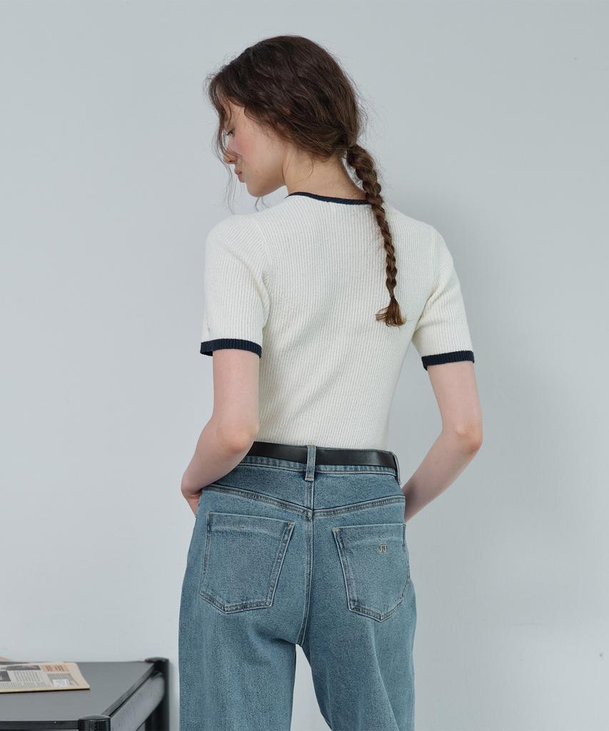 JUCYJUDY Boucle Short Sleeve Knit Jzkt021F