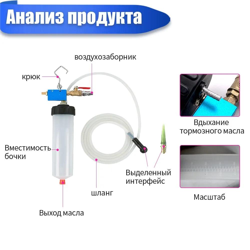 Автомобильный тормозной масляный насос, автоматический инструмент для замены масла, гидравлический клапан для спуска масла сцепления, пустой сменный комплект для слива масла для автомобиля, мотоцикла