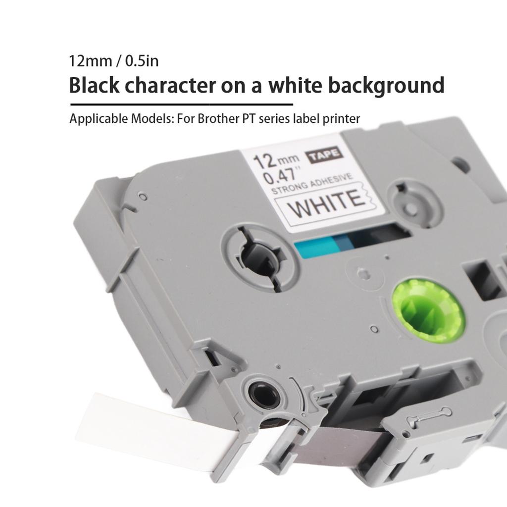 12мм 0,5дюйма Ламинированная лента для этикеток с сильным клеящим слоем TZ231 Китайский стандарт для Brother