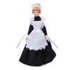 1:12 Dollhouse Maid Doll High Simulation Movable Handcrafted DIY Mini Ceramic Doll Model for