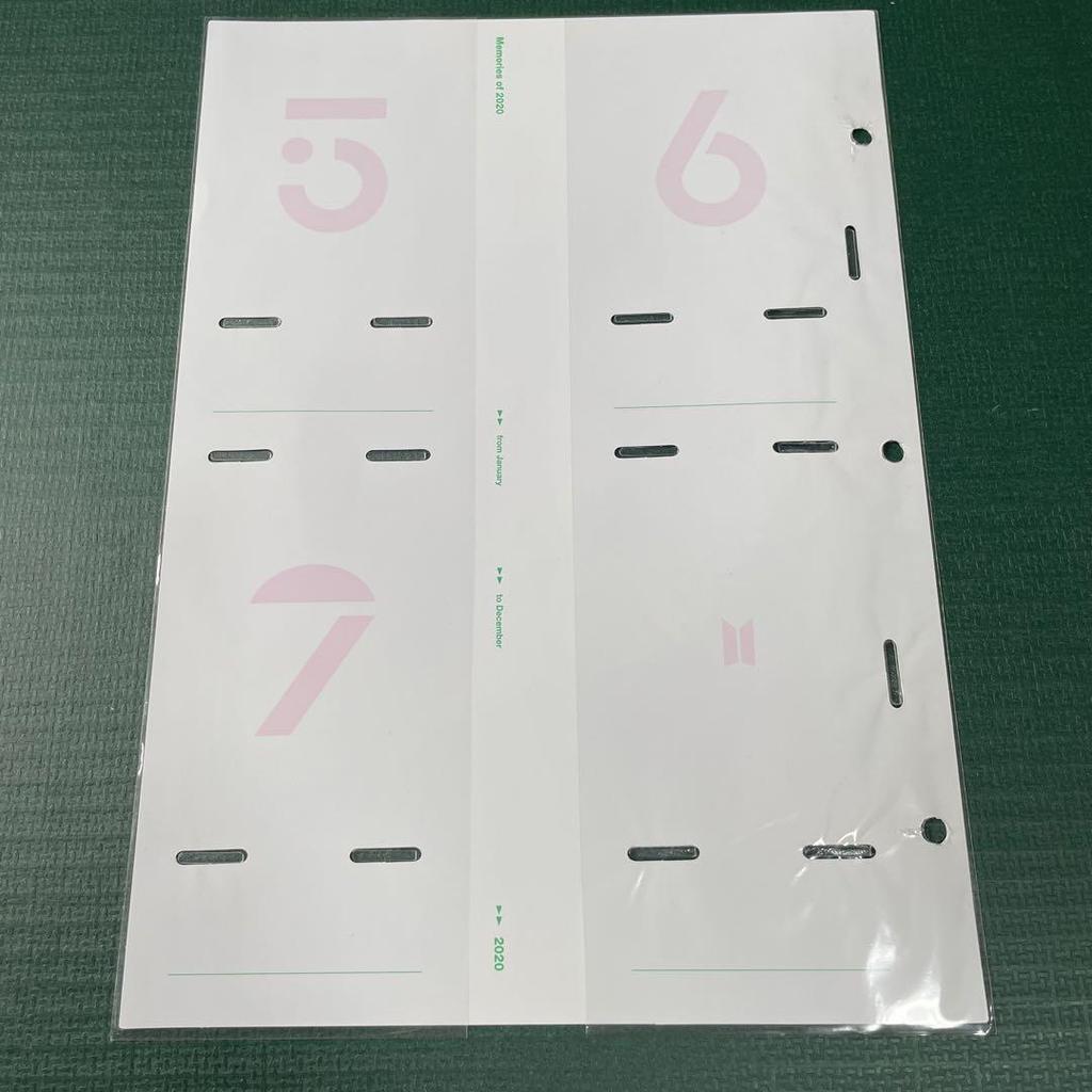 [USED] BTS Memories 2020 DVD Korean Edition Weverse Bonus Trading Card