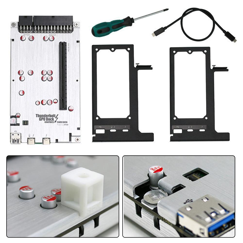 TH3P4G3 Mini Thunderbolt-Compatible GPU Dock 85W PD Charging Graphics Card Dock 40Gbps for Laptop To External Graphic Video Card