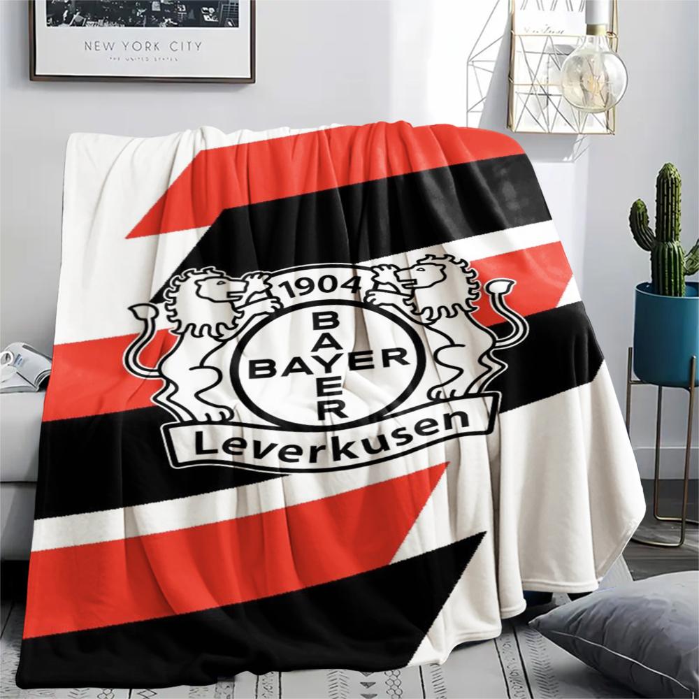 1pc Bayer 04 Leverkusen Print Flannel Blanket, High quality Comfortable for All Seasons, Home Decor, Warmth and Comfort, Perfect for Christmas Gifts14