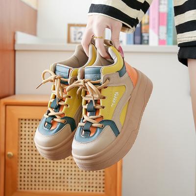 Модные зимние кроссовки для женщин Платформа Спортивные Снежные ботинки Женские Комфорт Плюс Плюшевые Теплые Безопасные Обувь для скейтборда Женская обувь 2024