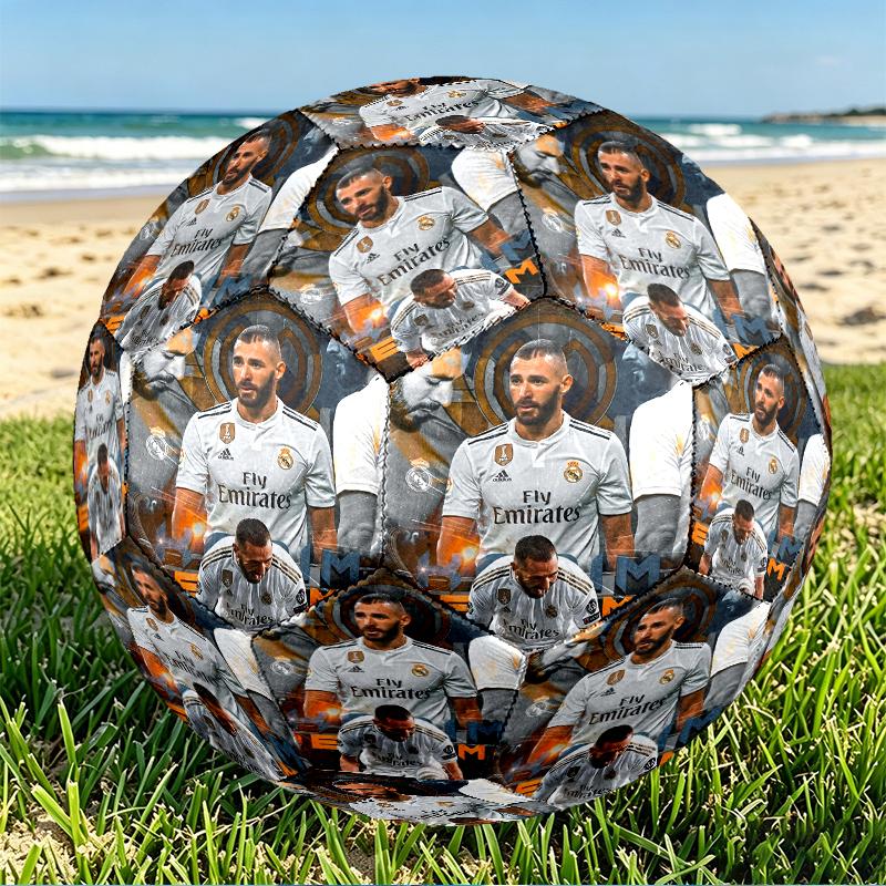 Футбольный мяч Real Madrid, размер 5, с принтом, из износостойкого полиуретана, для матчей, тренировок и ежедневной практики, подарок на день рождения для футбольных фанатов