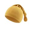 Unisex Soft Cotton Baby Hat with Tail Design & Pacifier Holder, Breathable Adjustable Newborn Cap for 0-12 Months, Spring Autumn Infant Headwear