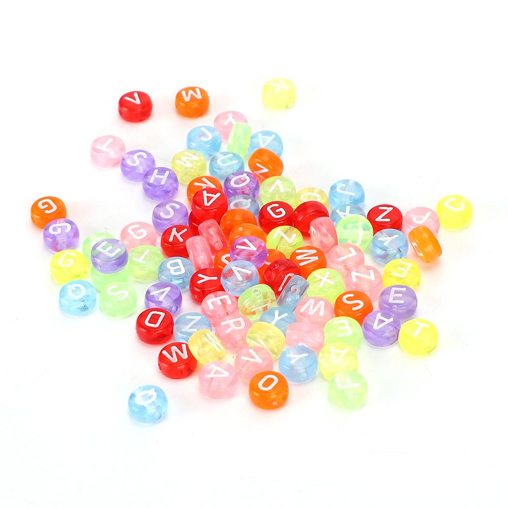 1000pcs Acrylic Letter Beads Colorful Alphabet Round Beads for Jewelry Bracelets Necklace